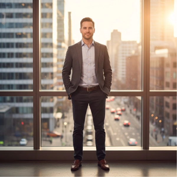 Professional feeling hopeful and confident about their career future