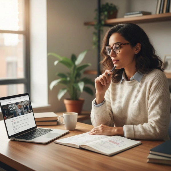 Professional in their 30s considering a career change and planning future goals