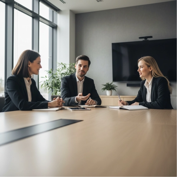 Clear and respectful communication between colleagues at work