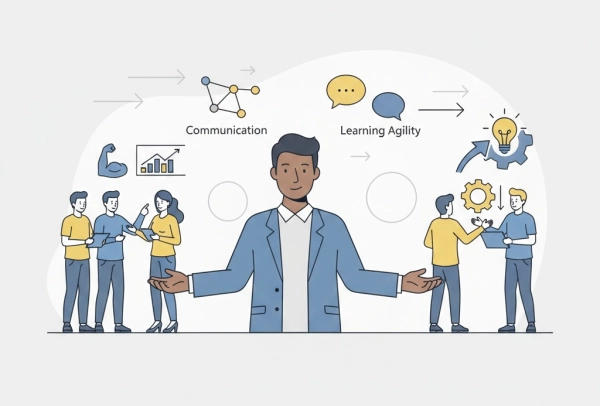 Communication and adaptability strengths in job interview examples