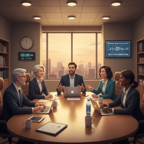 Open communication and psychological safety in cross-functional teams