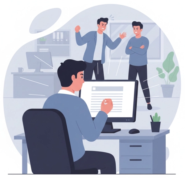Workplace stress caused by dealing with difficult coworkers