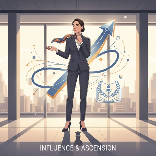 Professional reflecting on improving persuasion skills and career growth