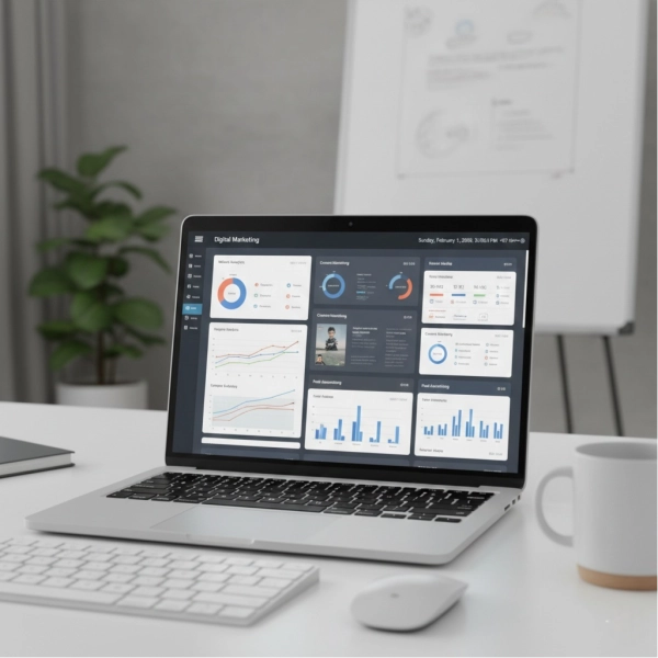 Core digital marketing channels including SEO, content, social media, and paid advertising