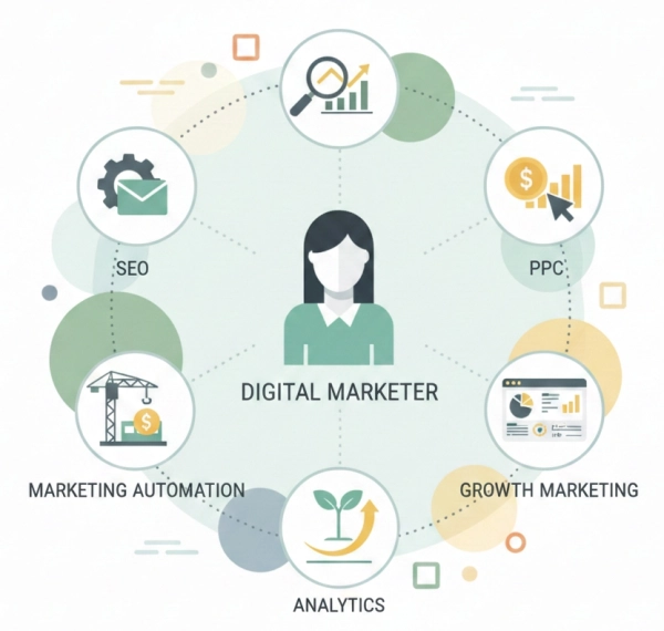Digital marketing salaries by role and specialization