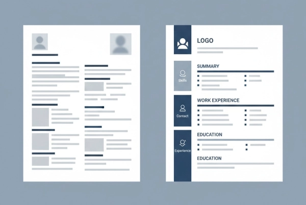 Comparison between a generic resume and a tailored resume customized for a specific job
