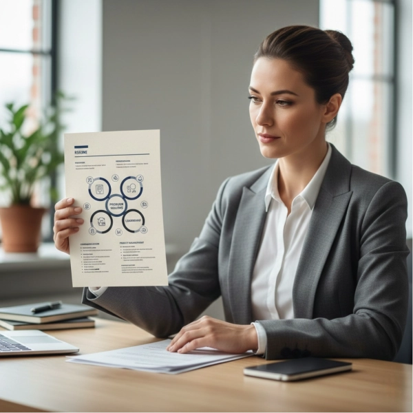 Hiring manager reviewing a non-traditional resume from a career switcher