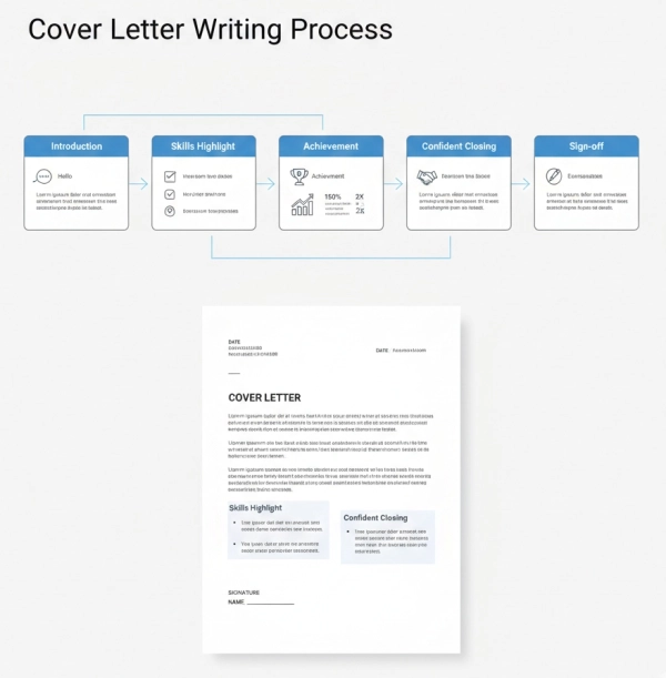 Step-by-step process for writing a simple cover letter