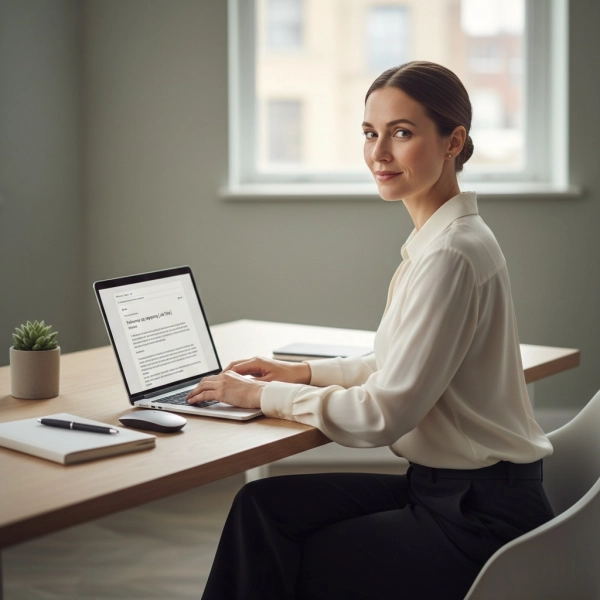Sending a professional follow-up email after a job interview