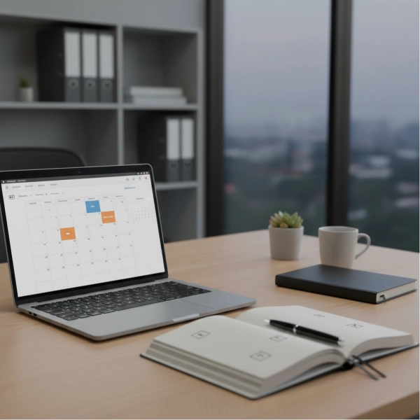 Job seeker planning the right timing to follow up on a job application