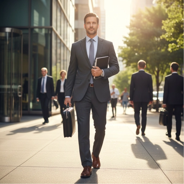 Professional confidently planning to leave a job for a new opportunity