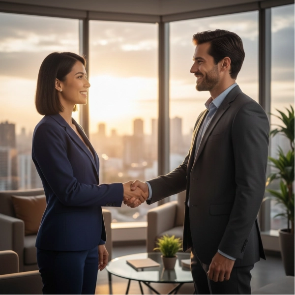 Long-term professional relationship between recruiter and candidate