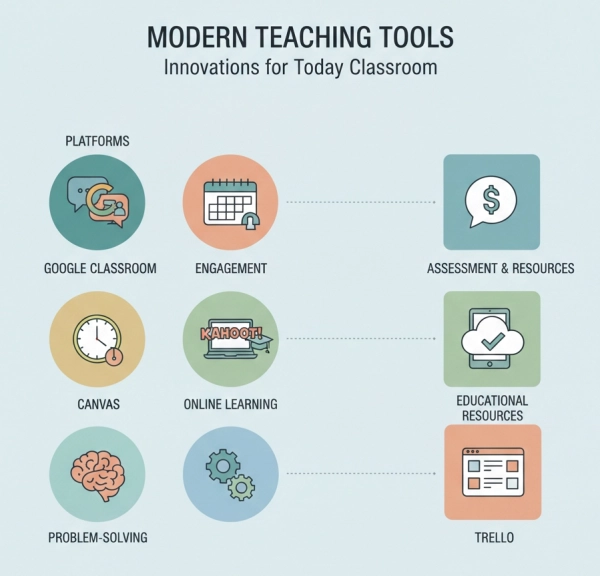 Modern teaching tools and digital skills commonly included on teacher resumes