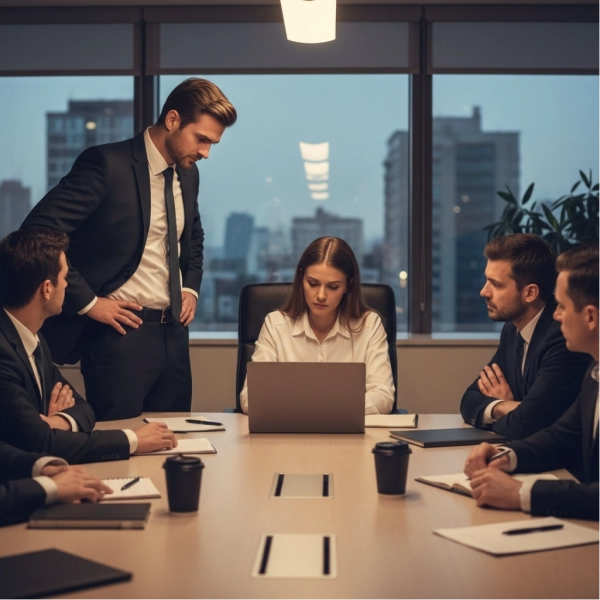 Employee experiencing poor leadership and lack of psychological safety at work
