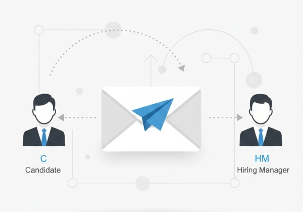 Professional interview follow-up email showing communication and professionalism