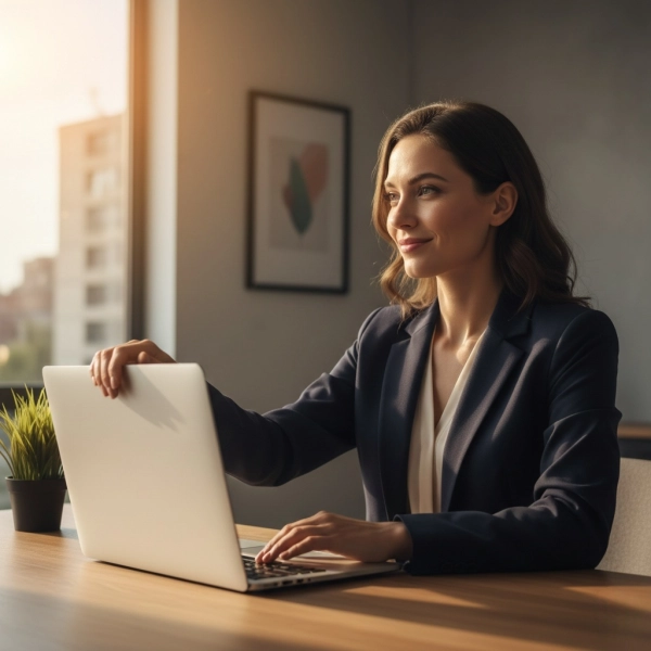 Professional candidate standing out through a strong interview follow-up email