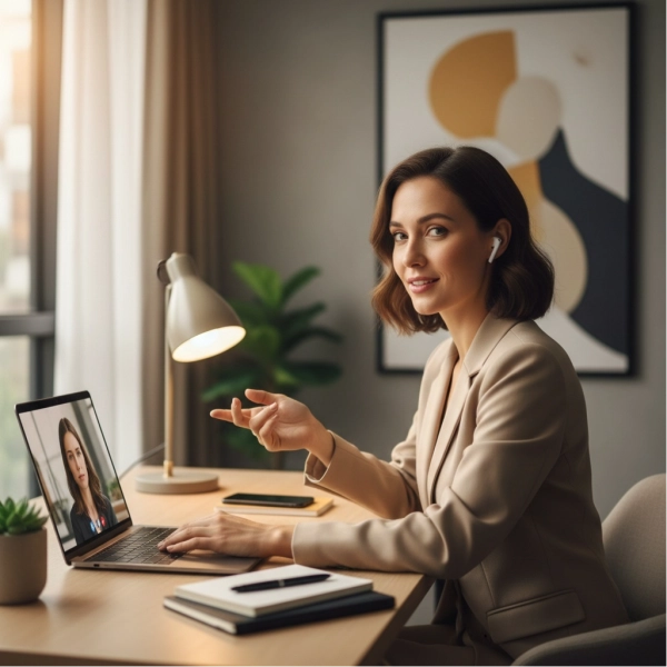 Professional salary negotiation discussion over phone or video call