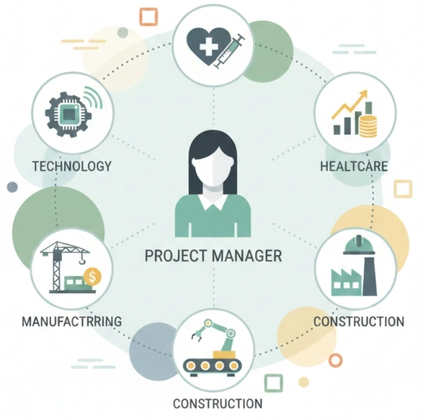 Project manager salaries across different industries