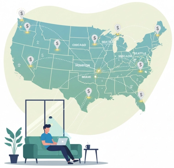 Project manager salaries by location and remote work in the United States