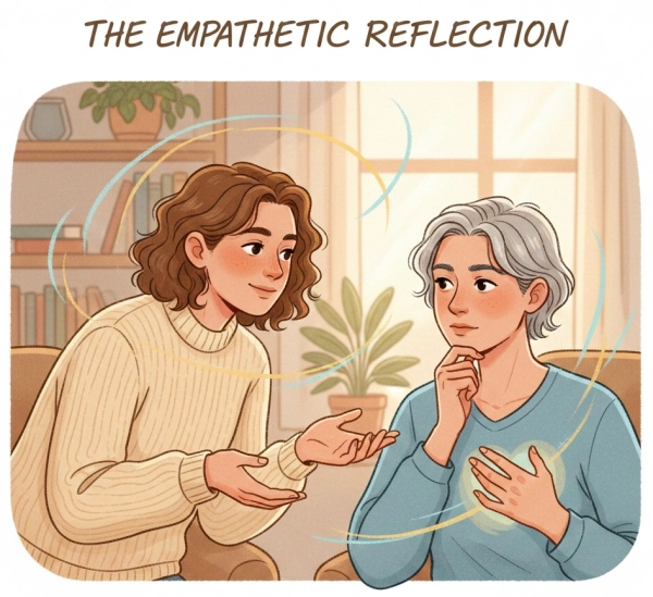 Reflective listening and emotional intelligence in meaningful conversations