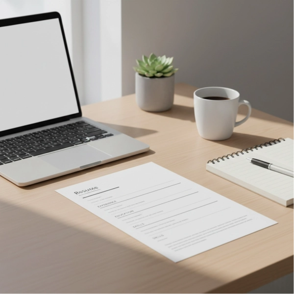 Professional resume representing a strong first impression in a competitive job market