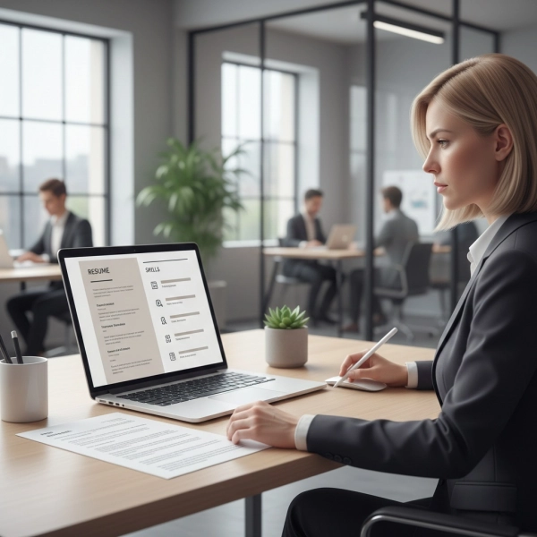 Resume skills section highlighting candidate value during initial recruiter screening