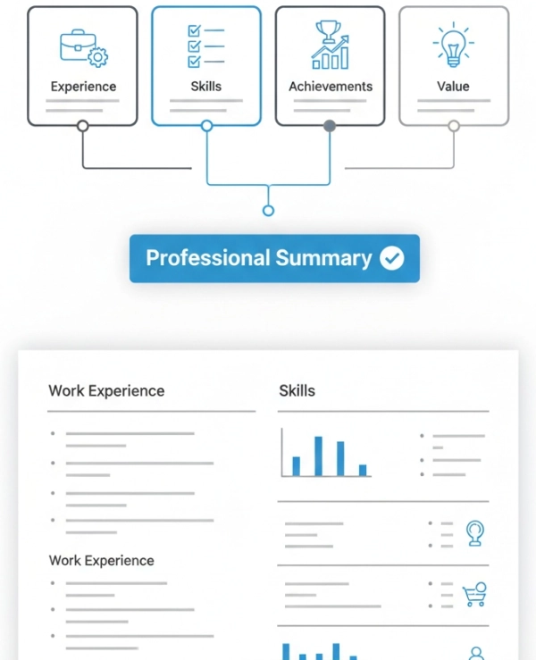 Formula for writing a resume summary with measurable achievements