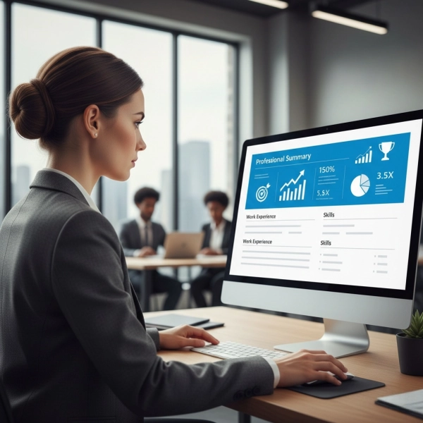 Resume summary highlighting measurable achievements to capture recruiter attention