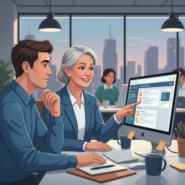 Senior customer service representative handling escalated cases and mentoring team members