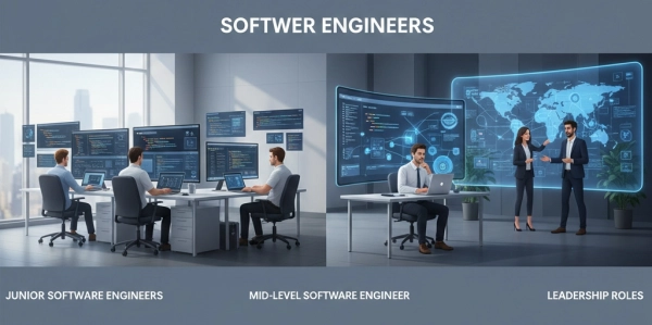 Software engineering career path from junior to senior and leadership roles