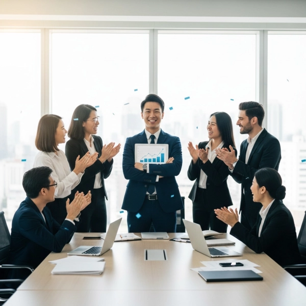 Successful teamwork skills leading to interview success