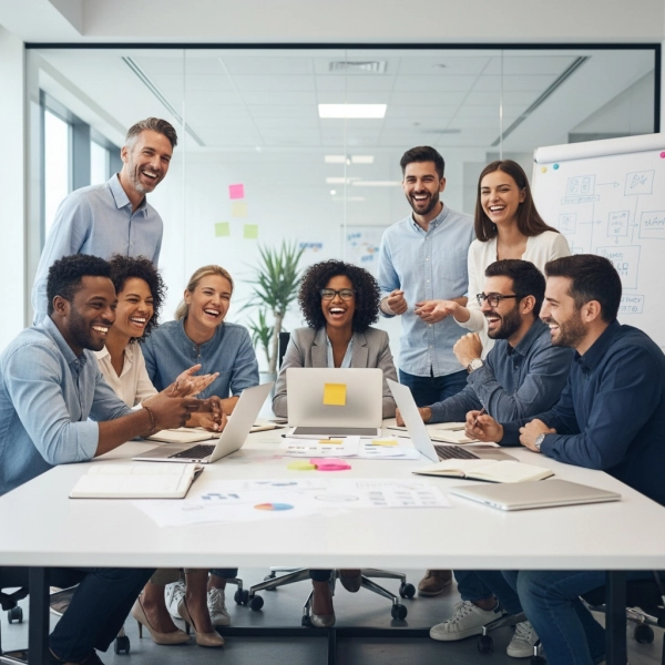 Teamwork-building activities helping employees collaborate and connect at work