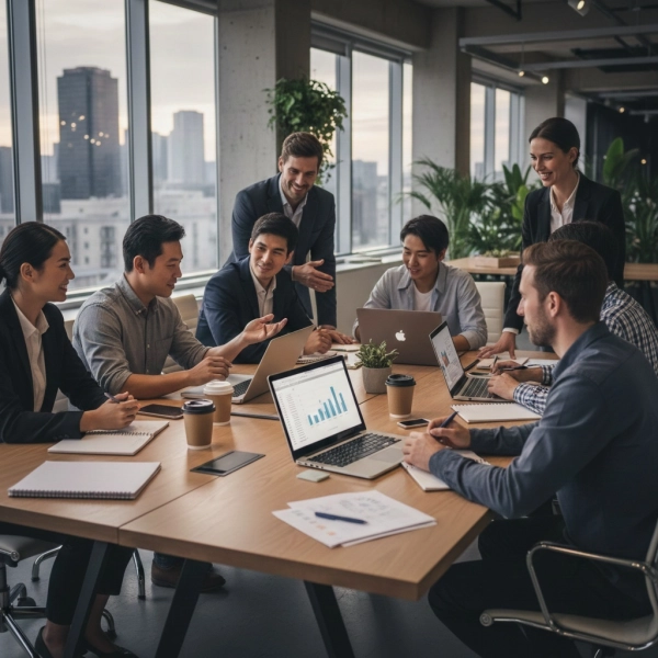 Teamwork skills helping employees collaborate effectively in the workplace
