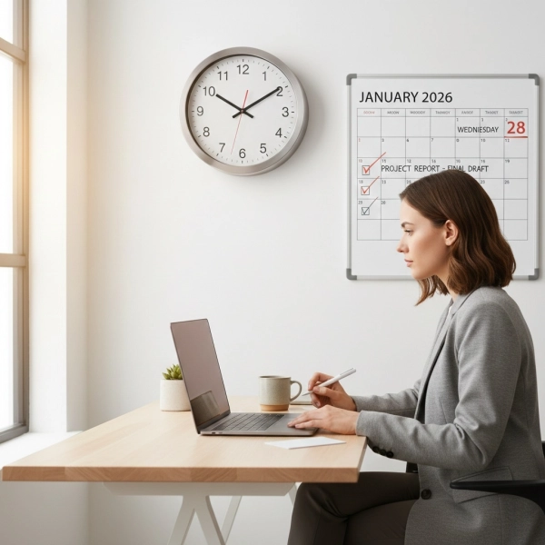 Time management skills helping professionals work smarter and stay productive