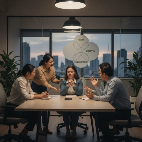 Trust and empathy helping employees support each other at work