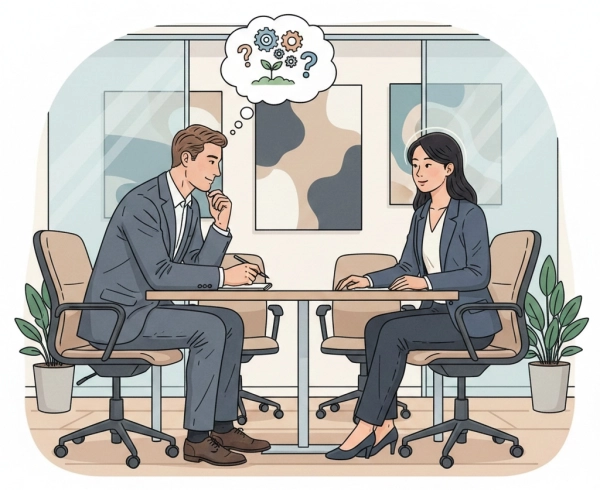 Interviewer asking what motivates you to do a good job during a job interview