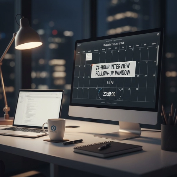 Best timing to send a thank-you email after an interview within 24 hours