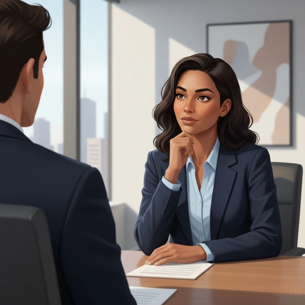 Employers evaluating problem-solving, emotional intelligence, and communication during an interview