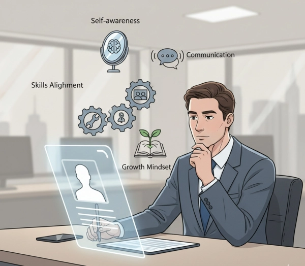 What interviewers evaluate when asking strengths and weaknesses