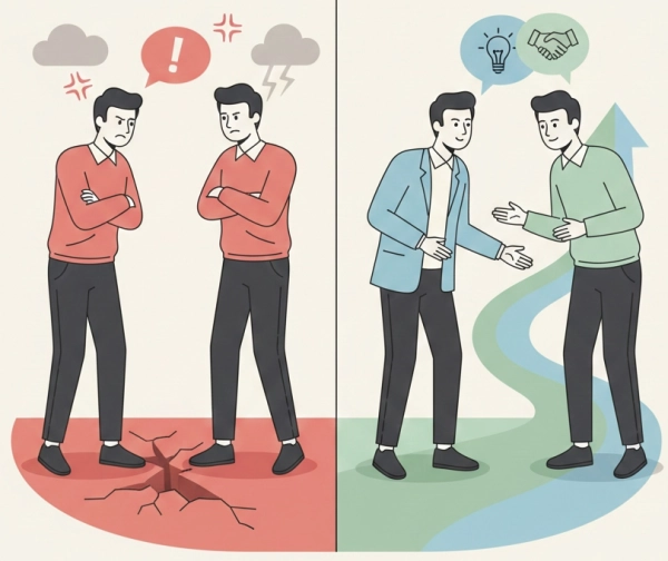 Importance of resolving workplace conflict to reduce stress and improve collaboration